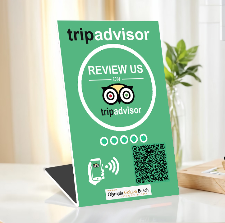 Σταντ A5 Tripadvisor — πραγματική φωτογραφία προϊόντος NewTap